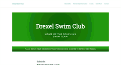 Desktop Screenshot of drexelswimclub.com